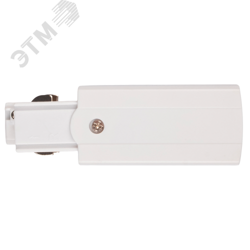 Коннектор белый левый сетевой для 3Ф шинопровода PRO+ 3P PTR EC-WH Left Jazzway