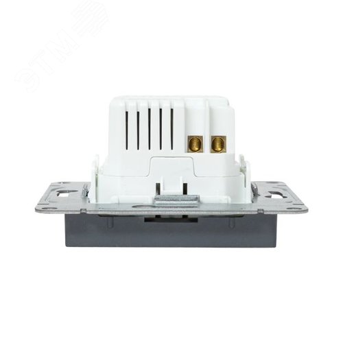 Механизм розетки USB-C - 2шт графит Эпика EKF