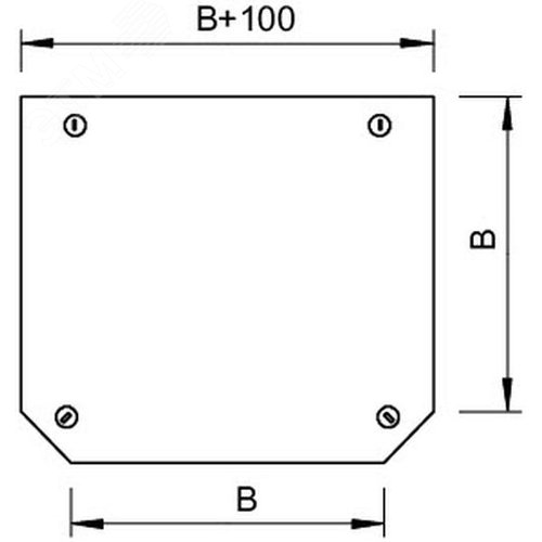 Крышка Т-образной секции, B=100 мм, FS (DFT 100 FS)