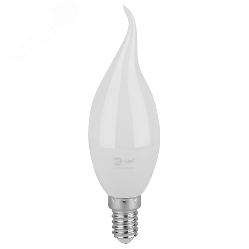 Лампа светодиодная LED 10 Вт 1000Лм 6500К свеча на ветру холодный E14 220-240В LED BXS-10W-865-E14 Green Line