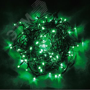 Гирлянда линейная LED зеленый 10 м с контроллером