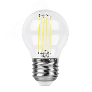 Лампа светодиодная LED 7вт Е27 дневной шар FILAMENT