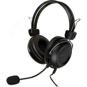 Гарнитура накладная HU-35, кабель 2м, USB, черный