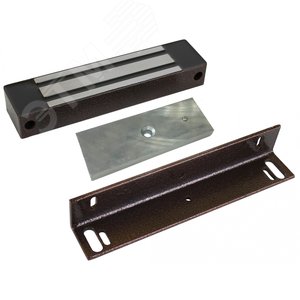 Замок электромагнитный, 12V DC, уголок в комплекте.Механический компенсатор эффекта остаточной намагниченности на якоре замка.Влагозащита IP67.Цвет ко