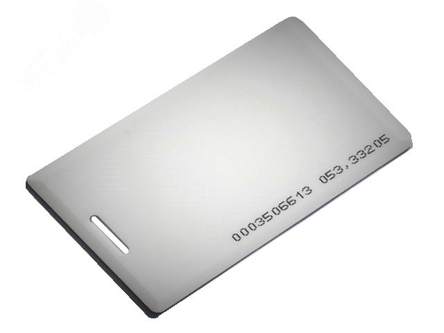 Карта формата EM-Marine толщиной 2 мм (толстая) с прорезью