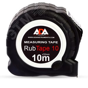 Рулетка RubTape 10 (сталь, с двумя СТОПами, 10 м)