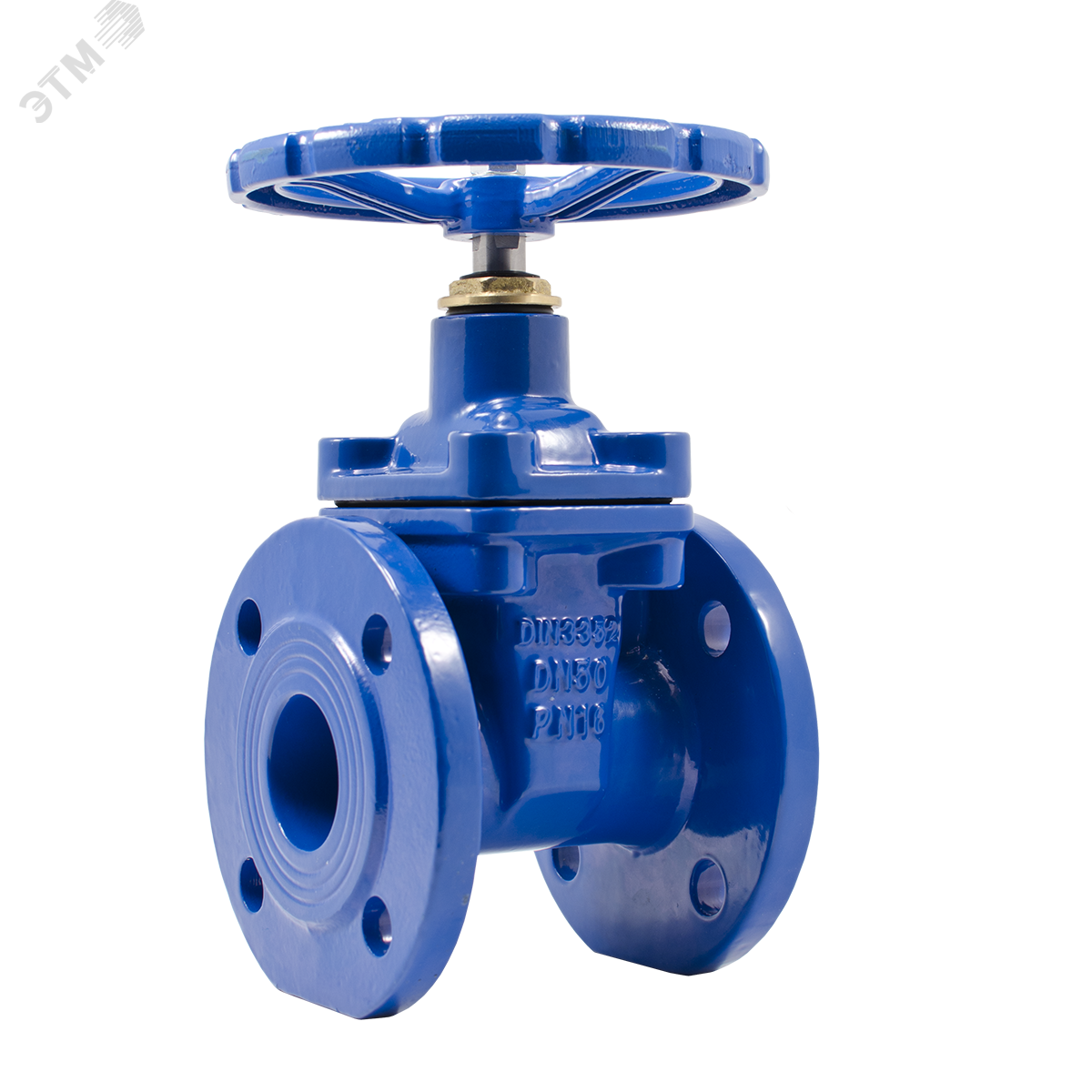 задвижка с обрезиненным клином, чугун kr20-150 dn 150 pn 10/16 ф/ф