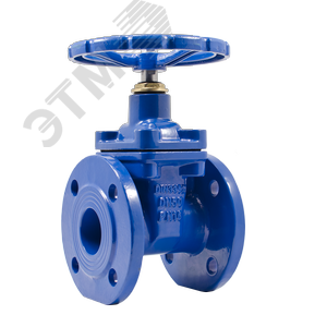 задвижка с обрезиненным клином, чугун kr20-125 dn 125 pn 10/16 ф/ф