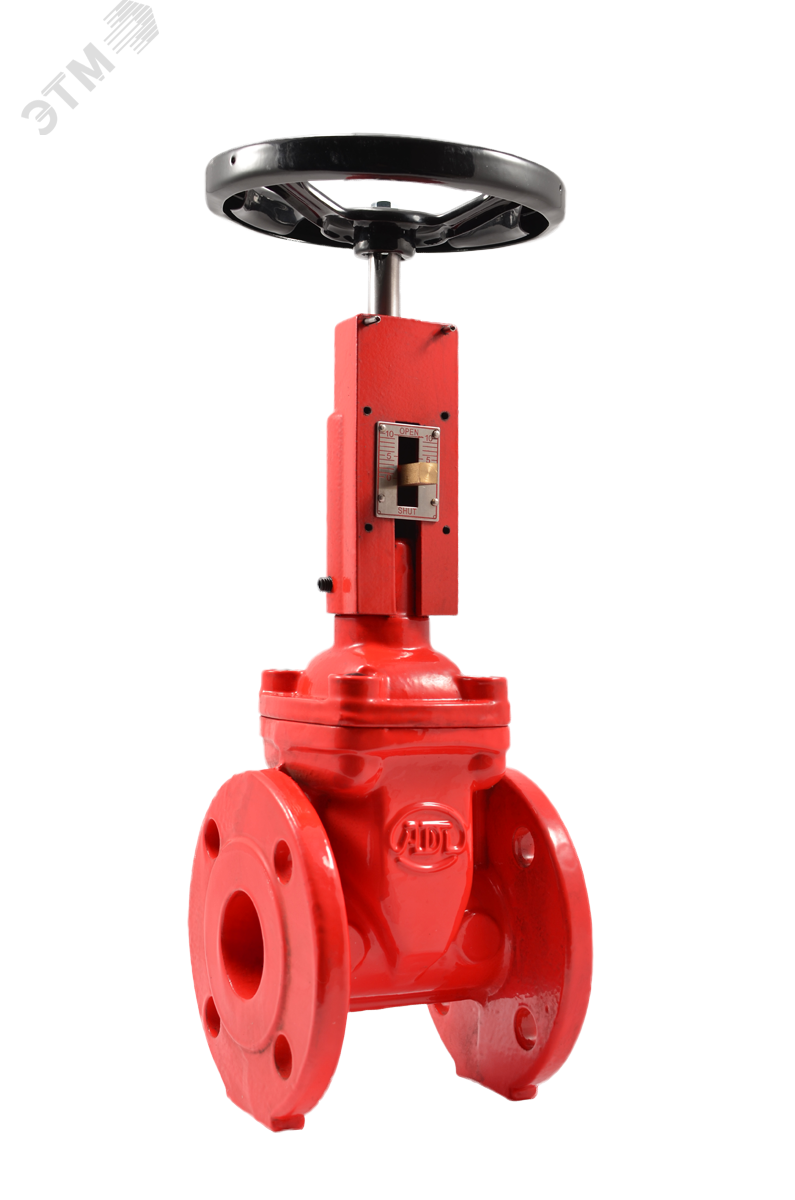 Задвижка с обрезиненным клином DN65 PN16 чугунная, фланцевая