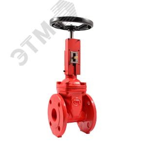 Задвижка с обрезиненным клином DN65 PN16 чугунная, фланцевая