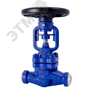 Клапан (Вентиль) запорный сильфонный под приварку DN32 PN40 стальной