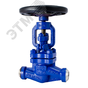 Клапан (Вентиль) запорный под приварку DN25 PN42 стальной