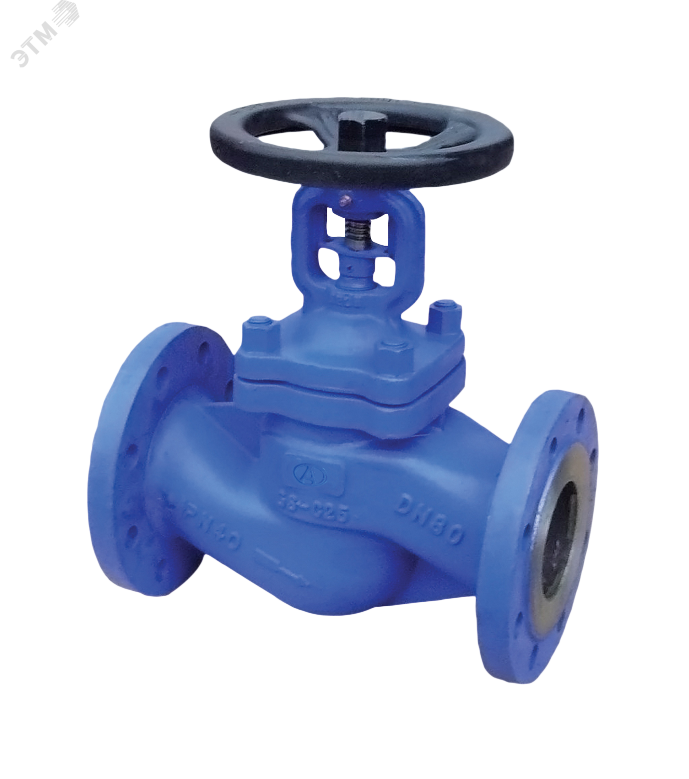 Клапан (Вентиль) запорный сильфонный фланцевый DN32 PN16 чугунный