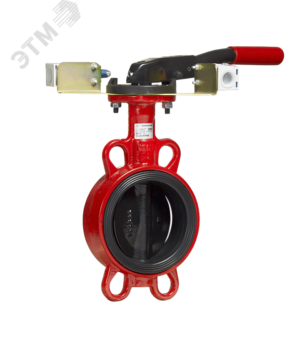 Дисковый Поворотный Затвор ГРАНВЭЛ с ручкой, DN050, PN16, с 2-мя концев. выключ KB NEW, IP65, ЗПВС-050x1,6 - FL (w)-3-050-MN-E
