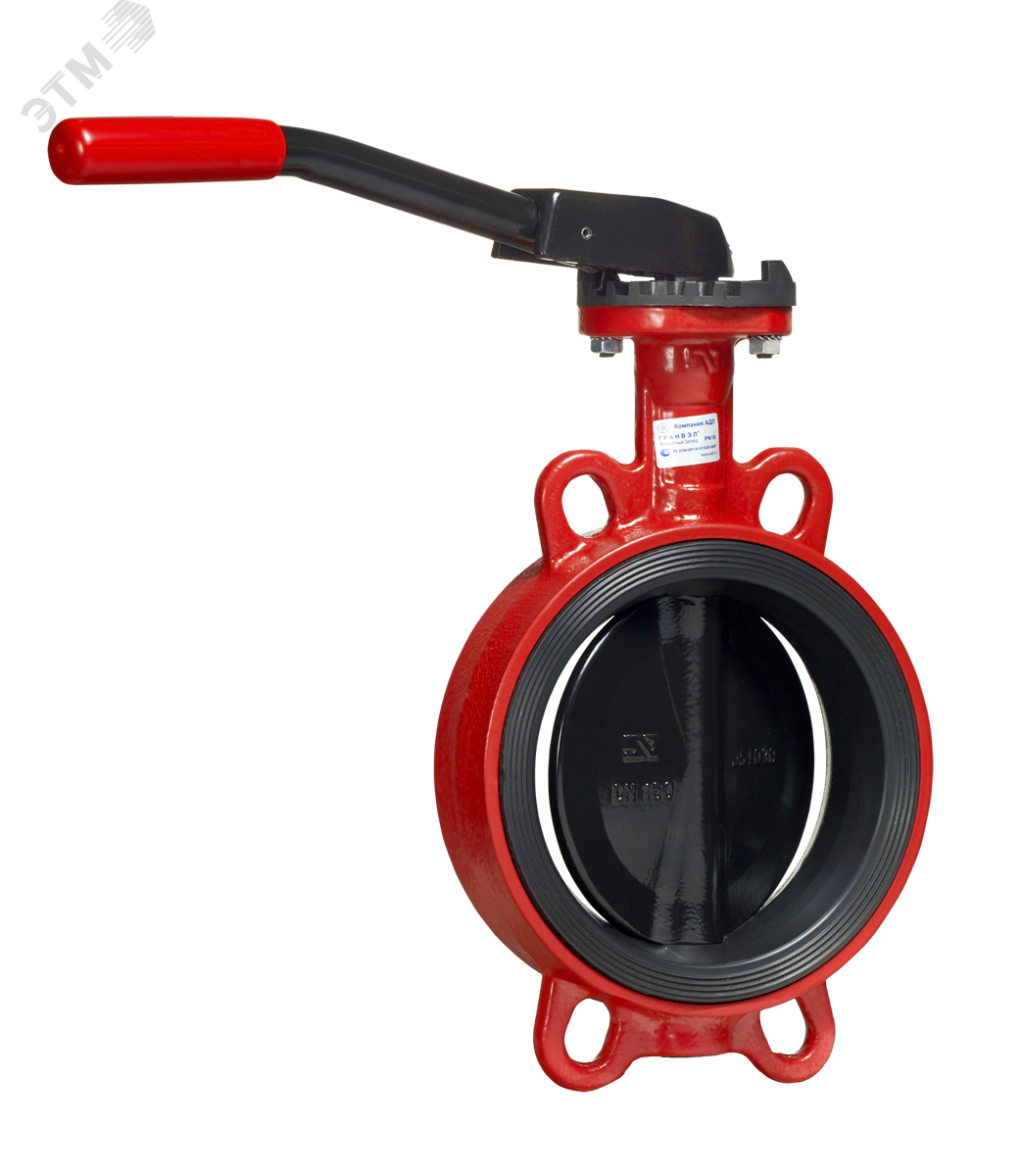 Затвор дисковый поворотный ЗПТС-FL (W)-3-100-MN-HT DN 100 PN 16 м/ф