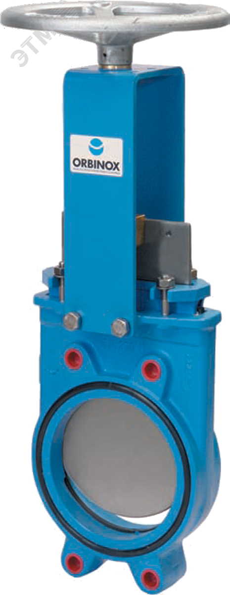 Затвор шиберный (нож) EB-01-300-HW (N)-E DN 300 PN 6 м/ф EPDM штурвал