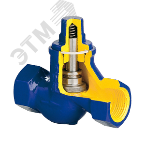 Обратный клапан V277-015 DN 15 PN 16 Тмакс.град 200 резьба чугун/нерж (Zetkama)