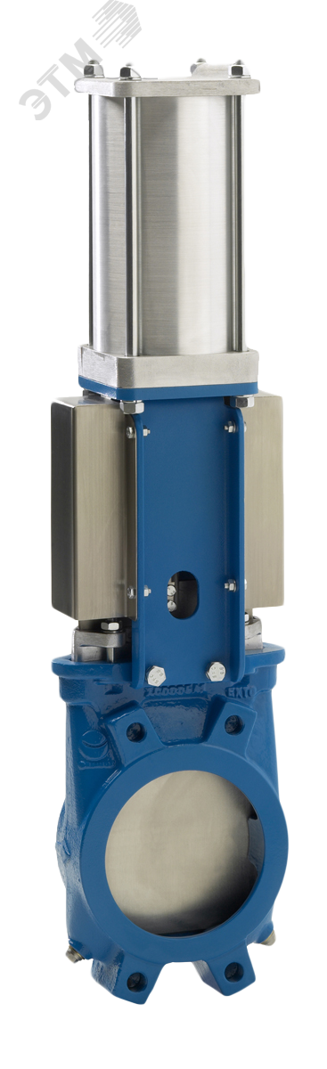 Затвор шиберный (нож) EB-01-600-D/A-E DN 600 PN 4 м/ф EPDM пневмопривод двойного действия