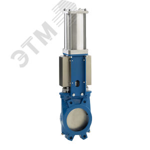 Затвор шиберный (нож) EB-01-600-D/A-E DN 600 PN 4 м/ф EPDM пневмопривод двойного действия