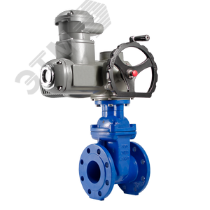 задвижка с обрезиненным клином высокопрочный чугун смартгир kr15-300. с электроприводом смартгир, 380 в dn 300 pn 16 ф/ф