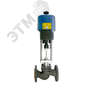 Клапан регулирующий КМ125Ф- 040 - 22,0 / PSF402SE - 220В + ДКВ, Ду40, Ру16, ф\ф dP = 13,3bar, Tmax = 250C