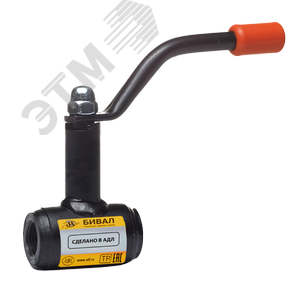 Кран шаровой стальной БИВАЛ КШГ.12.040.40 Р/Р Ду 040 Ру 40 (Рраб не более 12бар)
