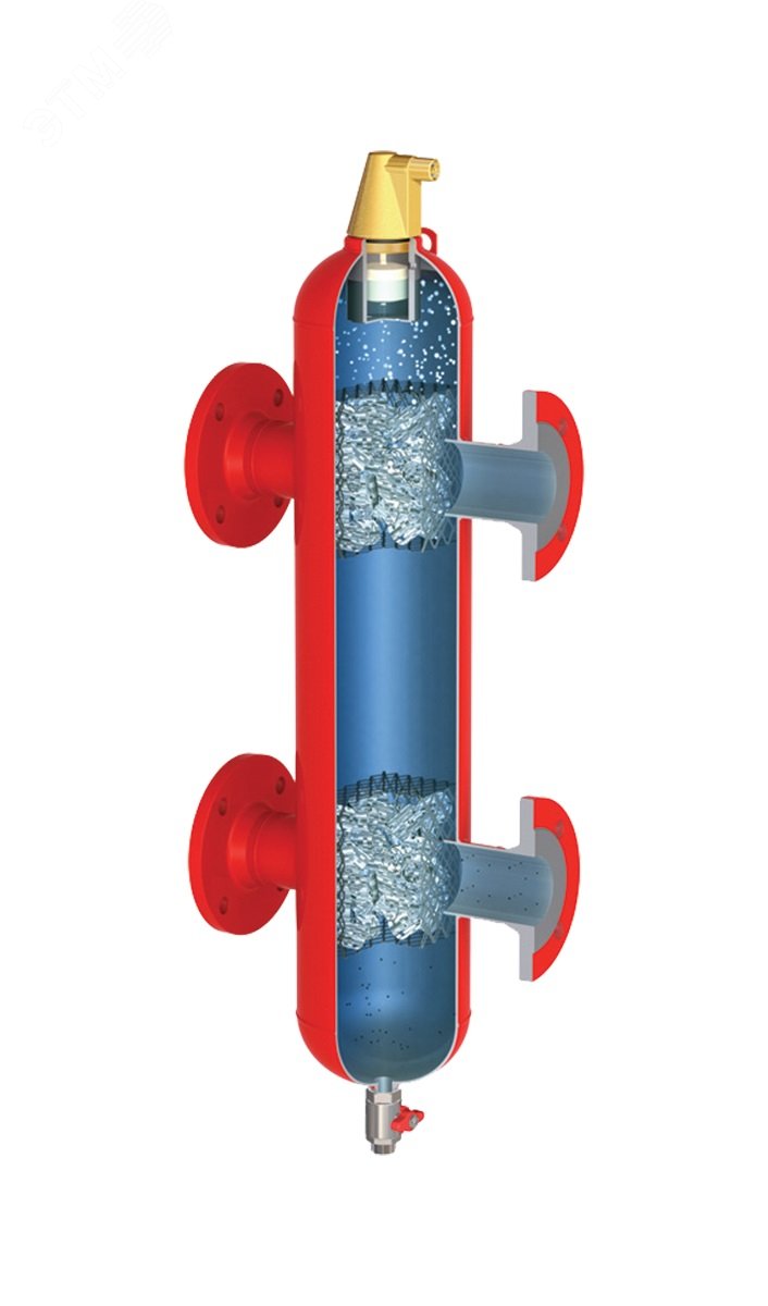 Стрелка гидравлическая DN50 PN10 под приварку из углеродистой стали