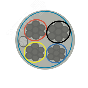 Кабель слаботочный ALARM 4x0.22 для систем сигнализации (100м)