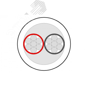 Кабель слаботочный ALARM 2x0.22 для систем сигнализации (100м)