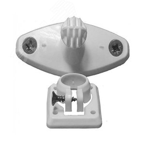 Кронштейн для ИК-датчиков и прочих охранных датчиков, белый, крепеж в комплекте, 64х28,5х28мм  (аналог КР-1)