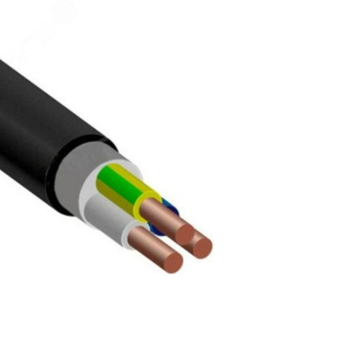 Кабель силовой ВВГп-НГ(А)LS 3х1.5   бухта 10м ТРТС