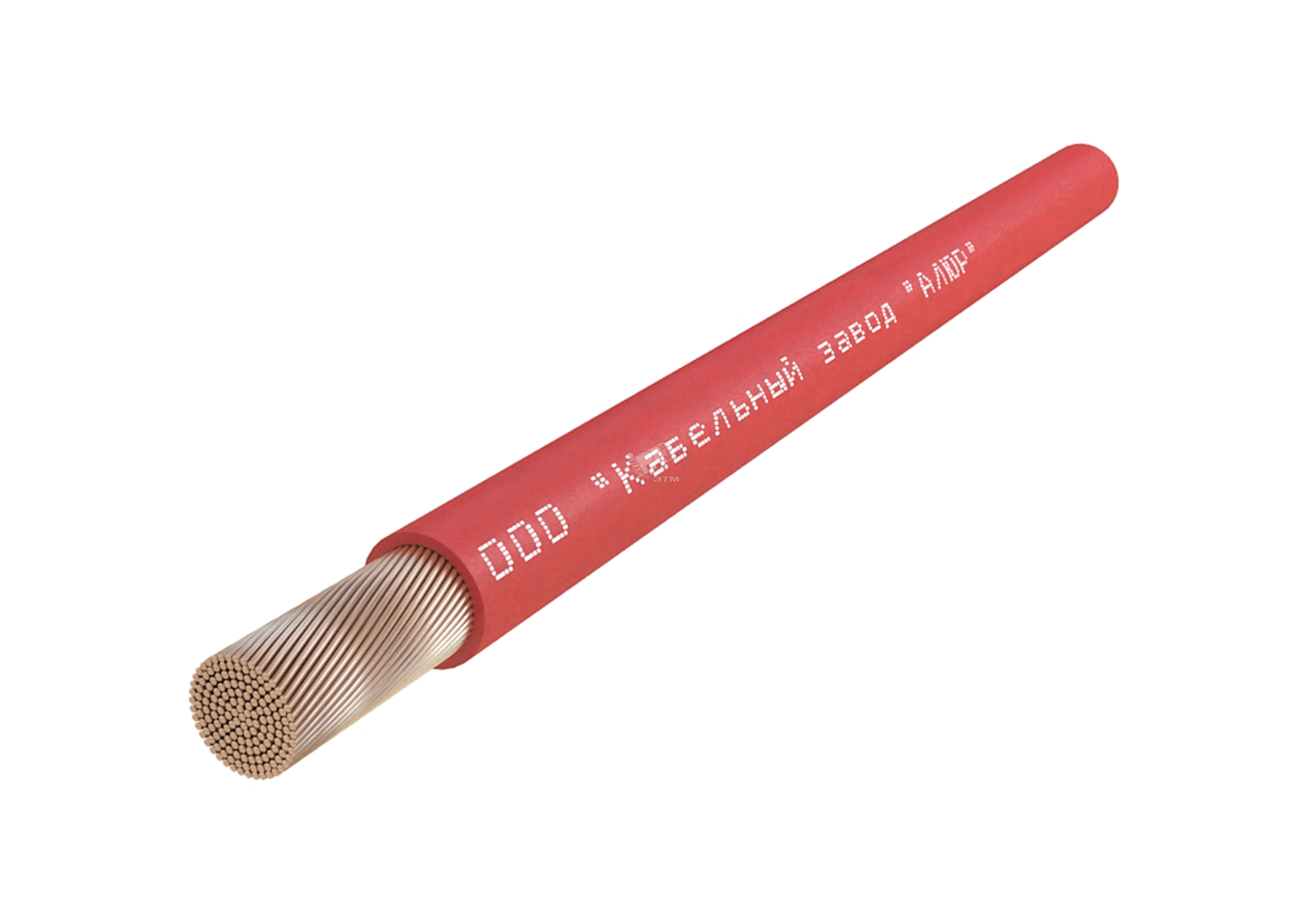 Провод силовой ПуГВнг (А)-LS 1х6 красный барабан многопроволочный