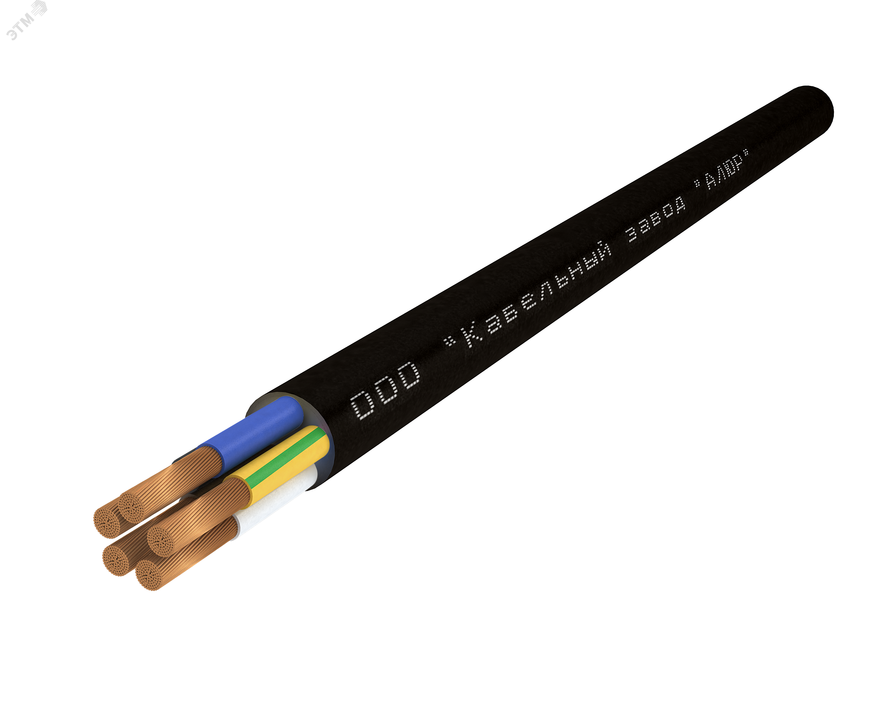 Провод ПВС 4х1.0+1х1.0-380/660 (Ч. бух)