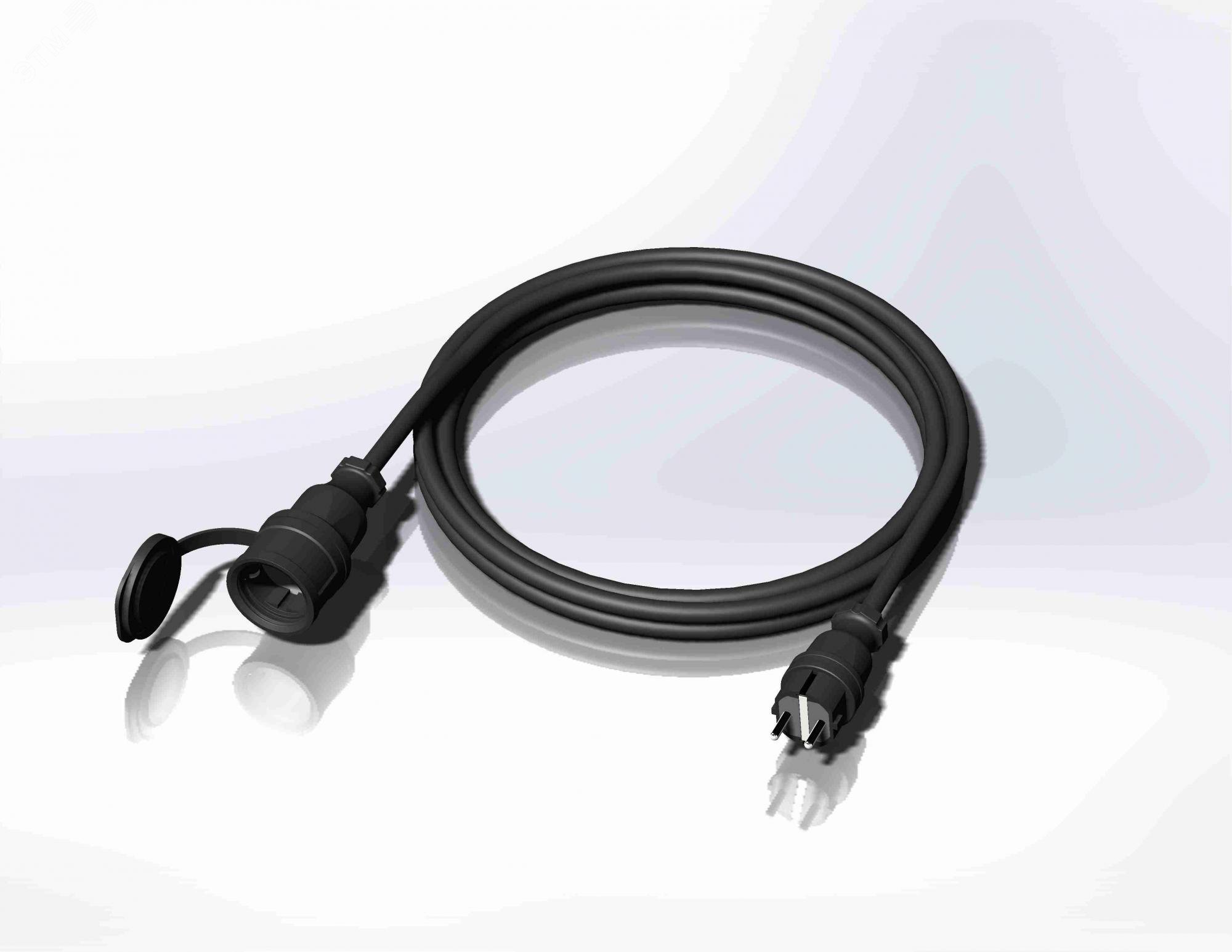 Удлинитель кабельный Schuko-Schuko IP44  XTREM H07RN-F 3G1.5 5 м.