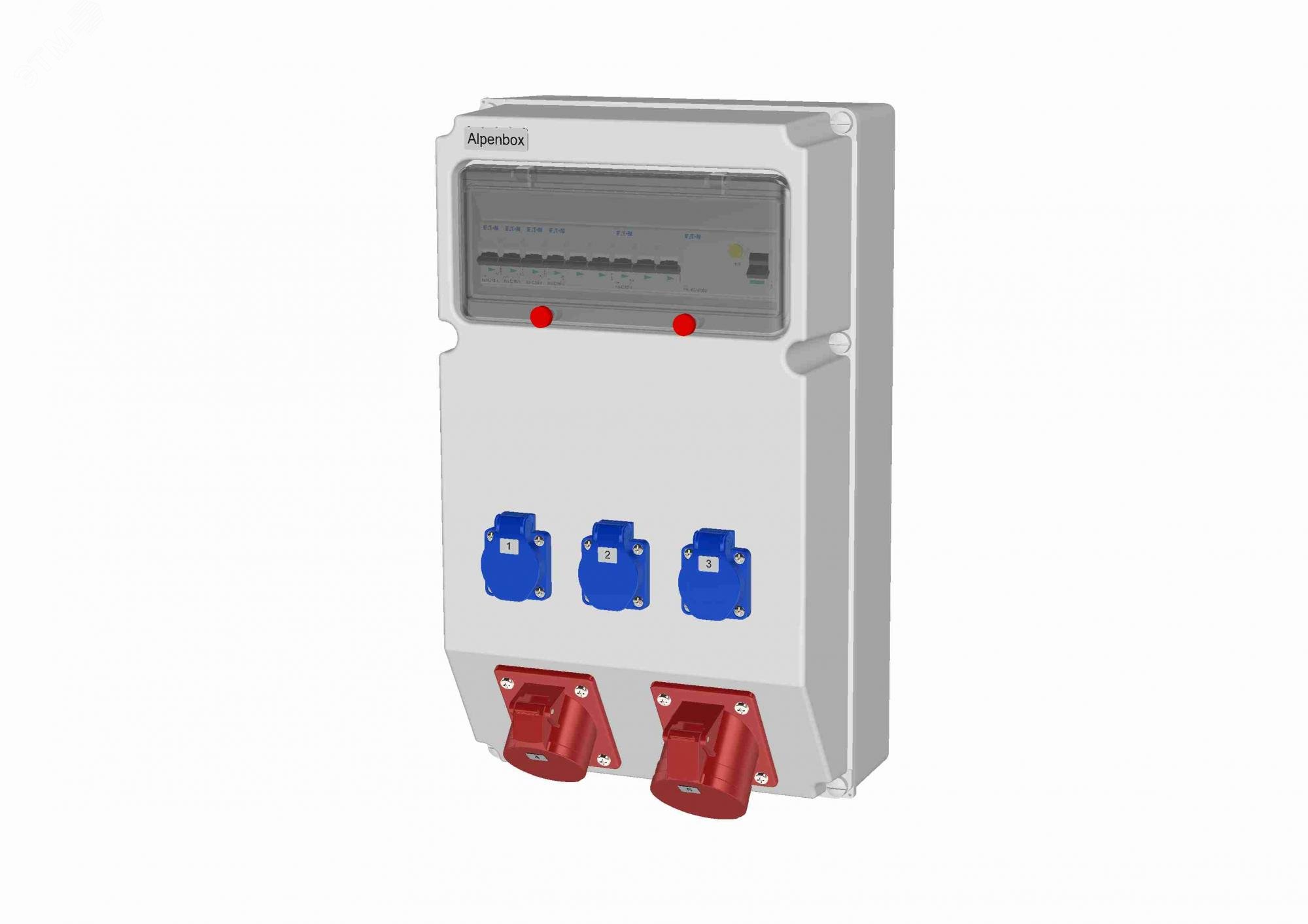 Устройство распределительное настенное пластик IP67 40A корпус 297х504х177 серый