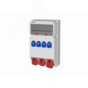 Устройство распределительное 00 настенное пластик IP44 63A корпус 297х504х177 серый