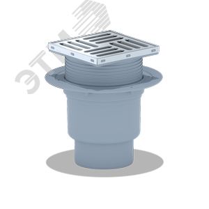 Трап вертикальный выпуск 110 нержавеющая решетка 15х15см регулируемый сухой затвор