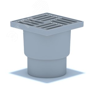 Трап вертикальный выпуск 110 нержавеющая решетка 15х15см