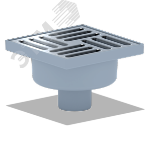 Трап вертикальный выпуск 50 нержавеющая решетка 15х15см