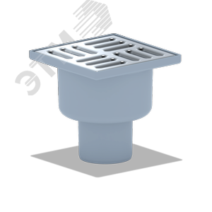 Трап вертикальный выпуск 50 нержавеющая решетка 10х10см