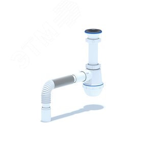 Сифон для мойки АНИ Грот 1 1/2' x 40 с гибкой трубой 40х40