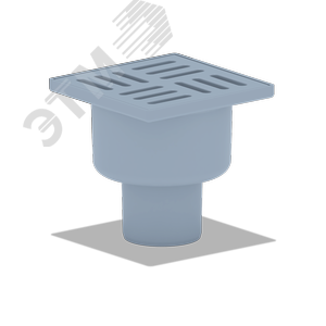 Трап вертикальный выпуск 50 пластиковая решетка 10х10см