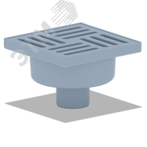Трап вертикальный выпуск 50 пластиковая решетка 15х15см