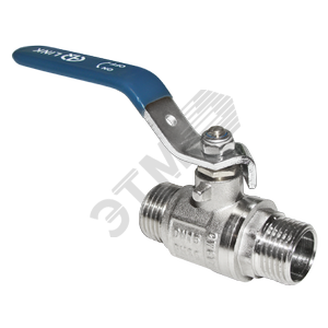 Кран шаровой НН 3/4 ручка никелированный