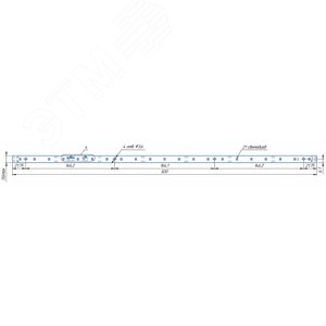 Модуль светодиодный LINE 500x11.6 AL1 3x7 Lumileds 2835 CRI80 3000K