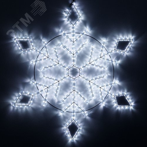 Фигура ARD-SNOWFLAKE-M9-900x900-360LED White (230V, 22W) (Ardecoled, IP65)