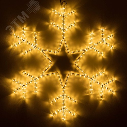 Фигура ARD-SNOWFLAKE-M4-750x750-324LED Warm (230V, 18W) (Ardecoled, IP65)