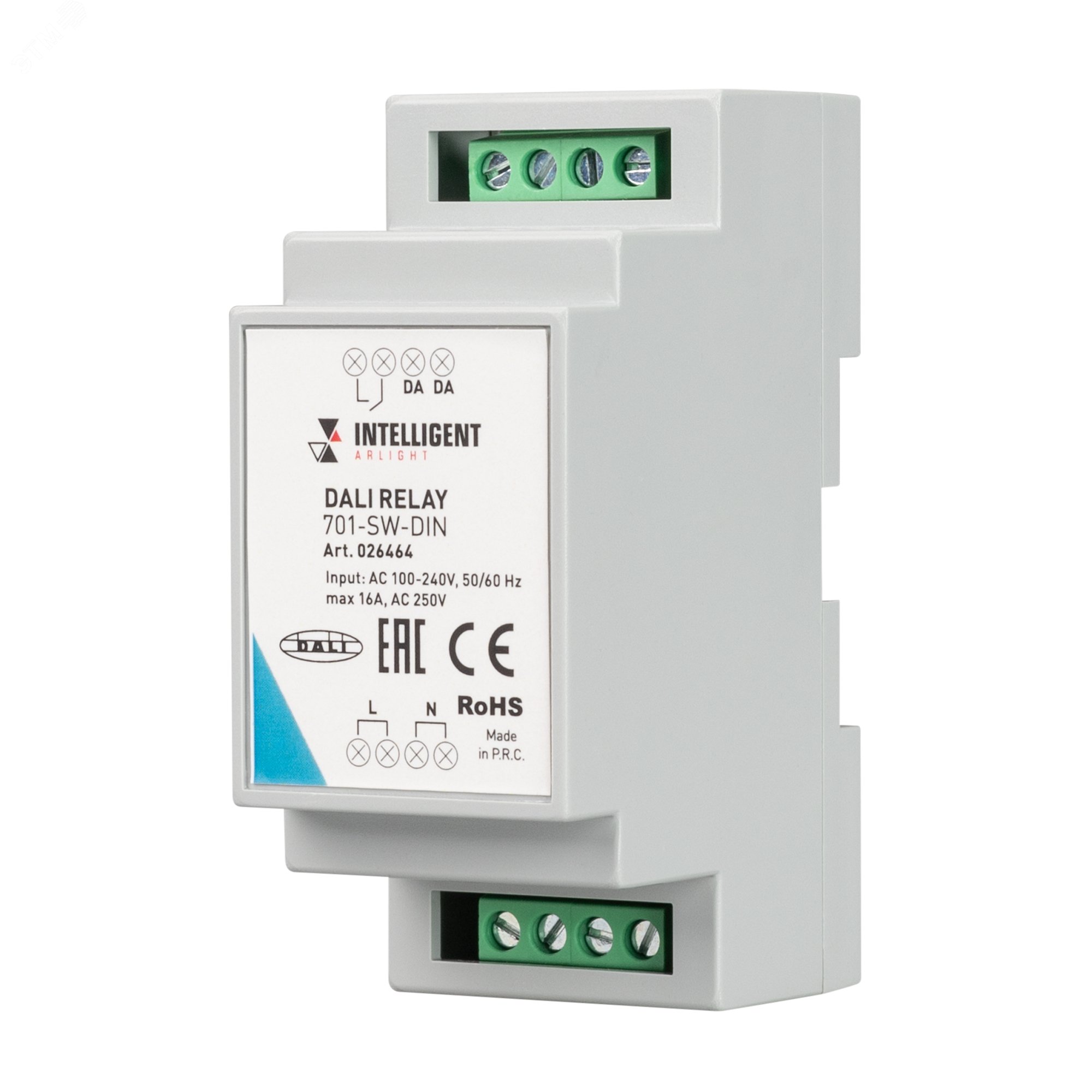 Релейный модуль DALI-701-SW-DIN (BUS, 16A) (IARL, DIN)