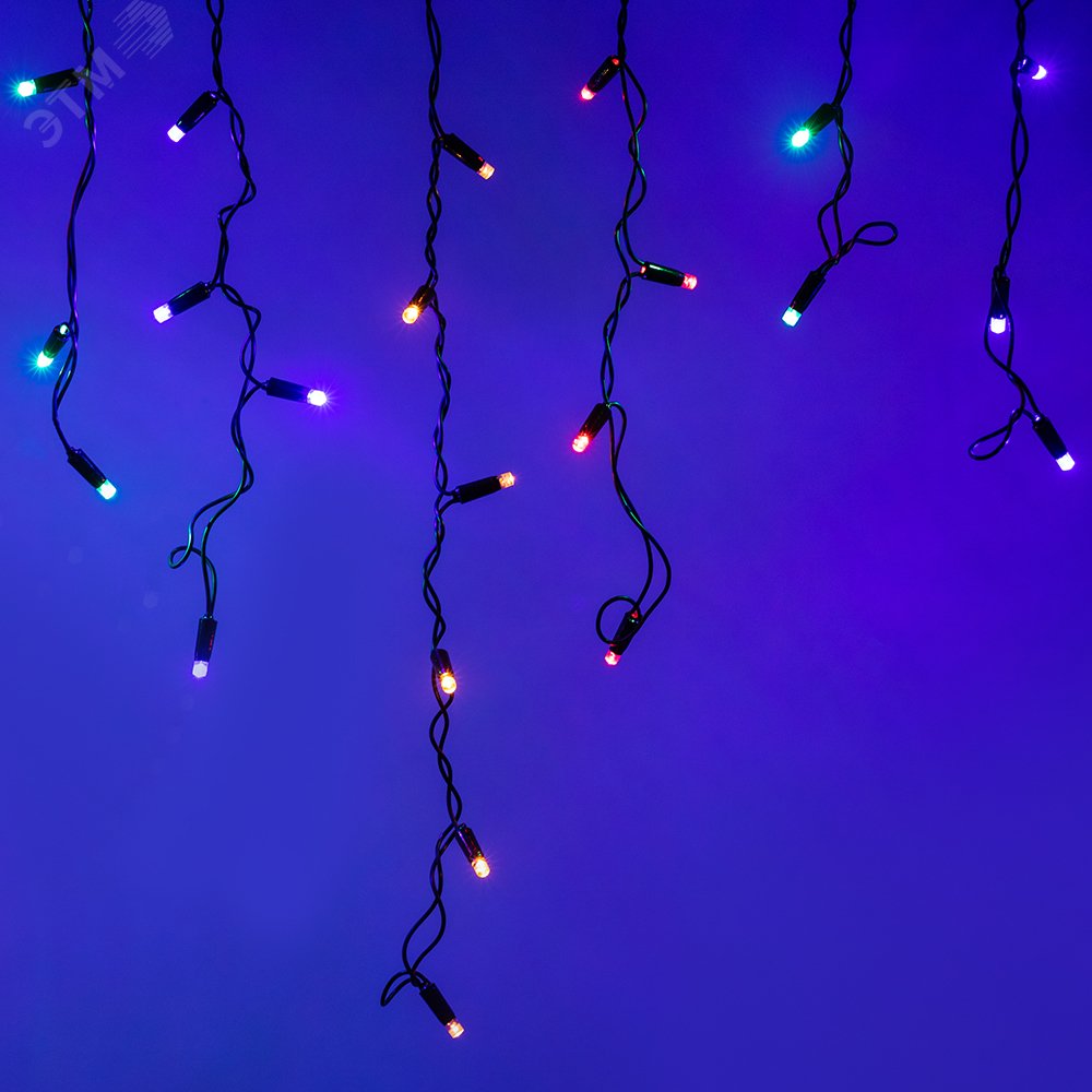 Гирлянда светодиодная декоративная ARD-EDGE-CLASSIC-2400x600-BLACK-88LED-LIVE RGB (230V, 6W) (ARDCL, IP65)