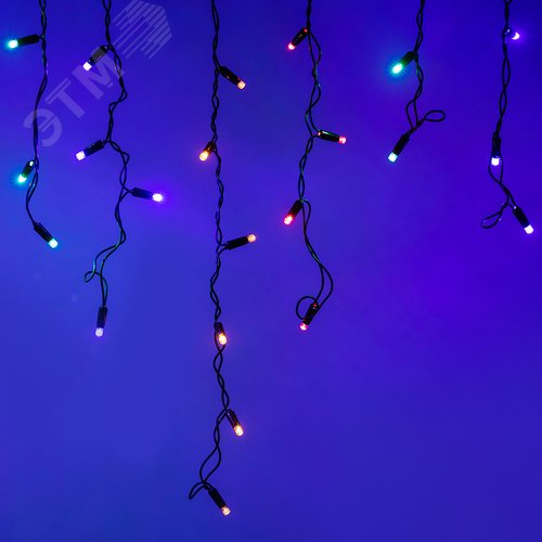 Гирлянда светодиодная декоративная ARD-EDGE-CLASSIC-2400x600-BLACK-88LED-LIVE RGB (230V, 6W) (ARDCL, IP65)